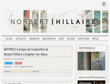 Tablet Screenshot of norbert-hillaire.com